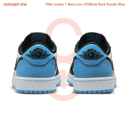 Nike Jordan 1 Retro Low OGBlack Dark Powder Blue (W)