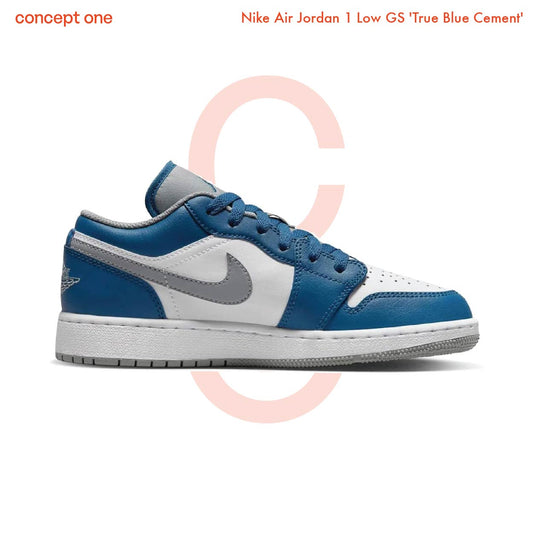 Nike Air Jordan 1 Low GS 'True Blue Cement' (GS)