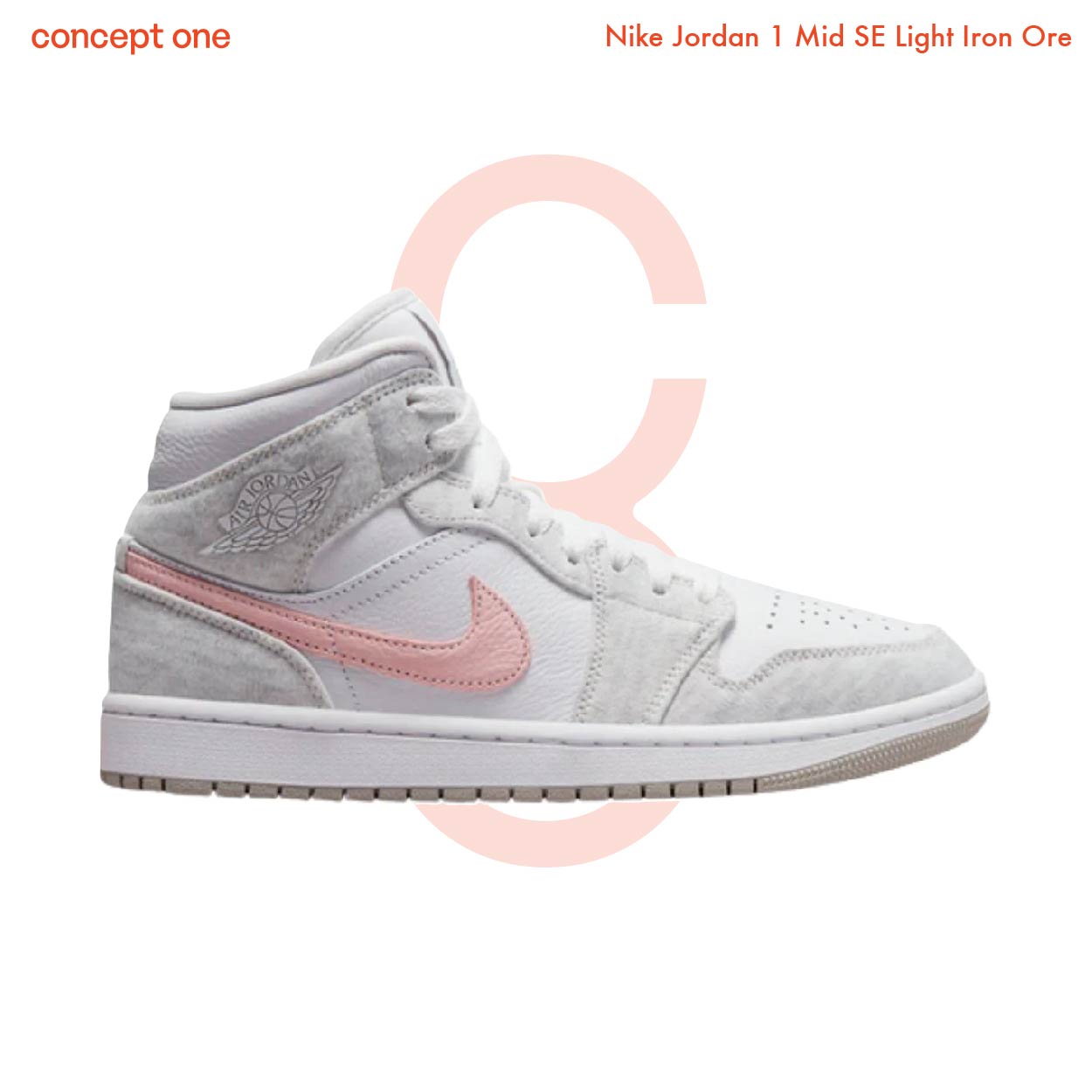 Nike Jordan 1 Mid SE Light Iron Ore (W)