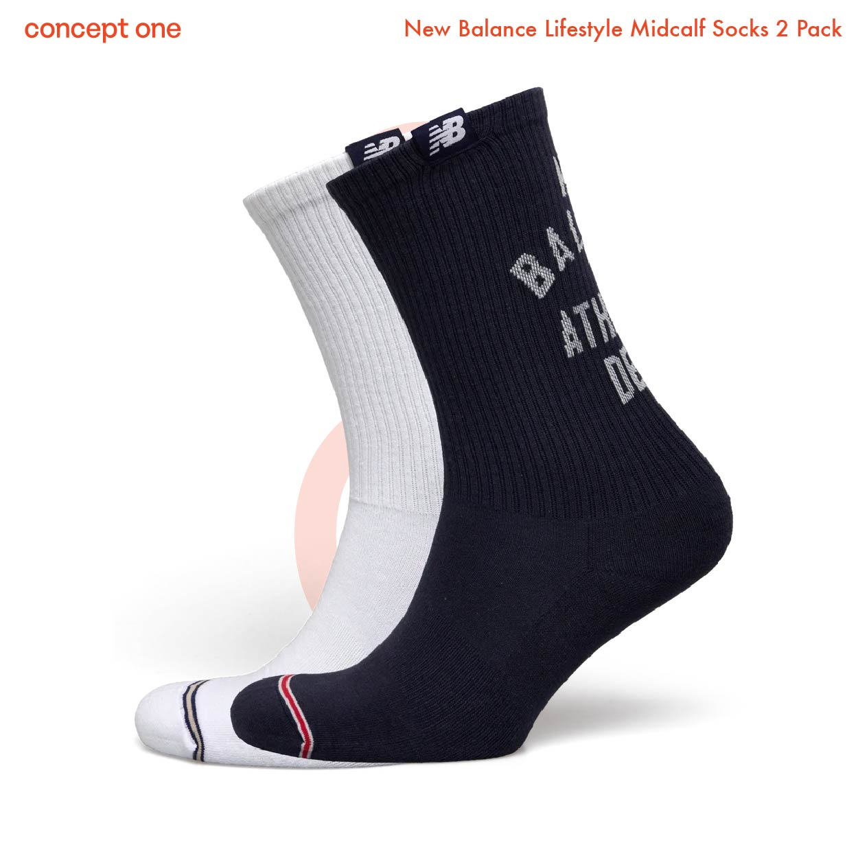 New Balance Lifestyle Midcalf Socks 2 Pack