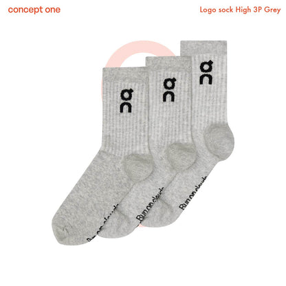 Logo sock High 3P Grey 2UF10311732 (M)