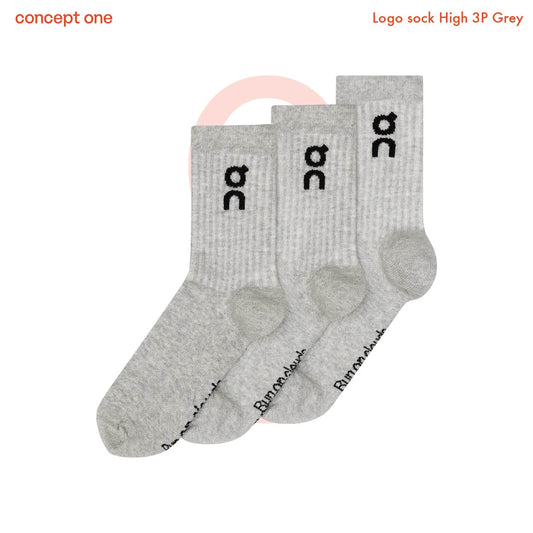 Logo sock High 3P Grey 2UF10311732 (M)