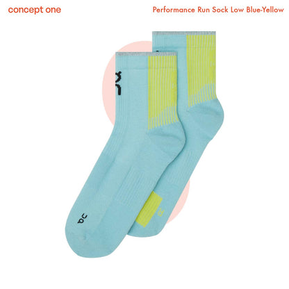 Performance Run Sock Low Blue-Yellow 2UF10053336 (M)