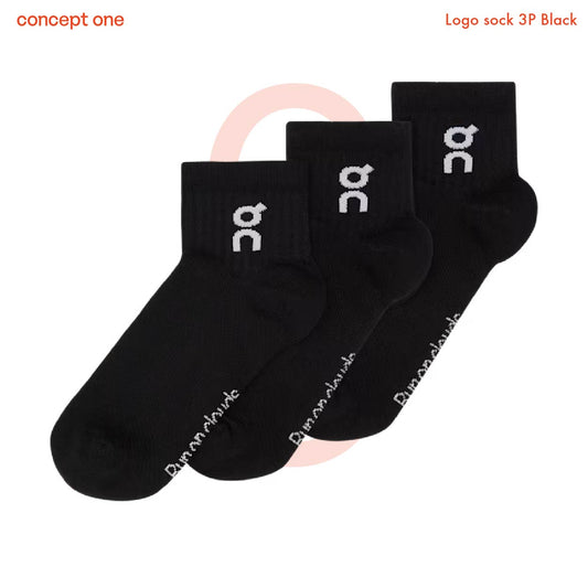 Logo sock 3P Black 39901719 (M)