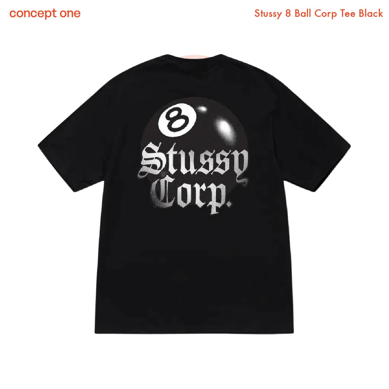 Stussy 8 Ball Corp Tee Black