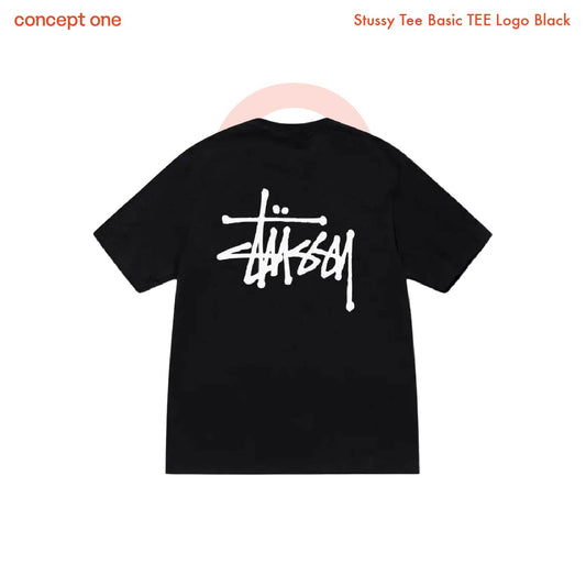 Stussy Tee Basic TEE Logo Black