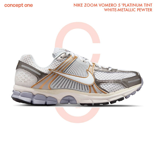 NIKE ZOOM VOMERO 5 'PLATINUM TINT/WHITE-METALLIC PEWTER' (M)